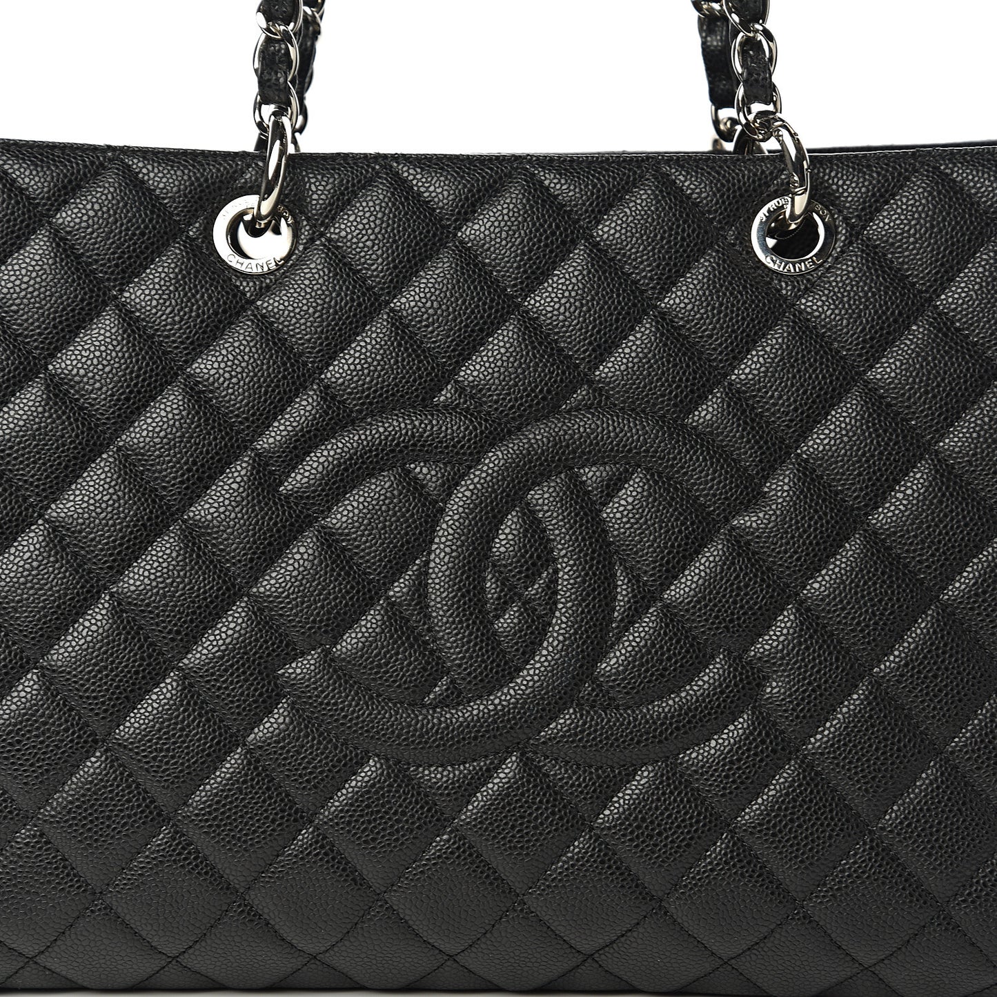 Caviar Quilted XL Grand Shopping Tote GST Black