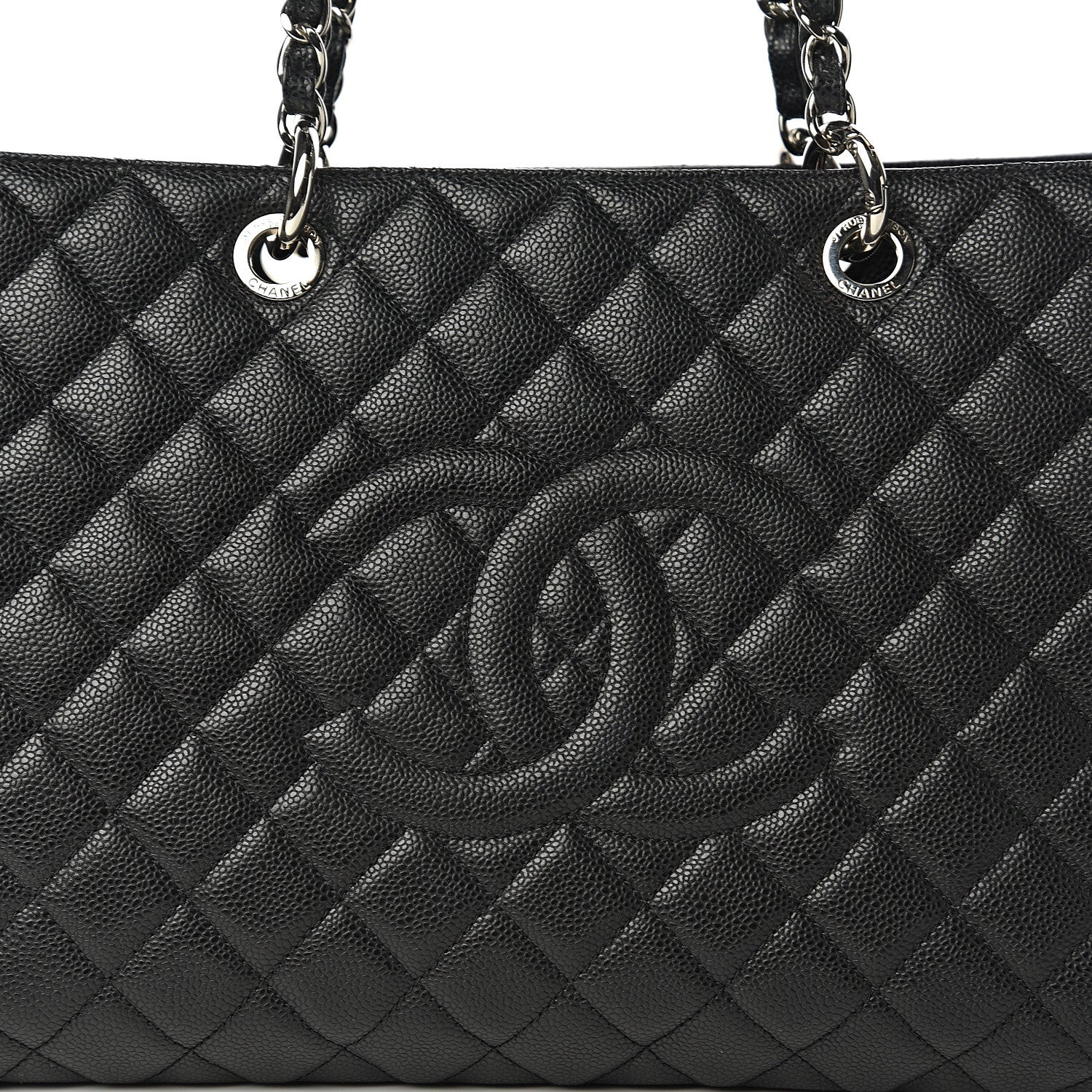 Chanel Caviar Quilted XL Grand Shopping Tote GST Black 9 of 9