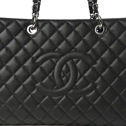 Chanel Caviar Quilted XL Grand Shopping Tote GST Black 9 of 9