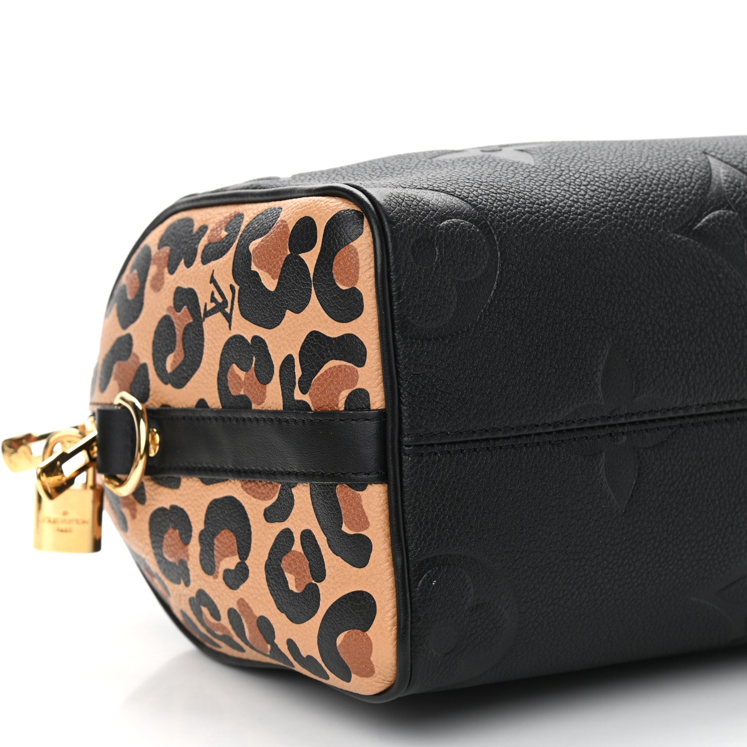 Louis Vuitton Empreinte Monogram Giant Wild At Heart Speedy Bandouliere 25 Black 8 of 10