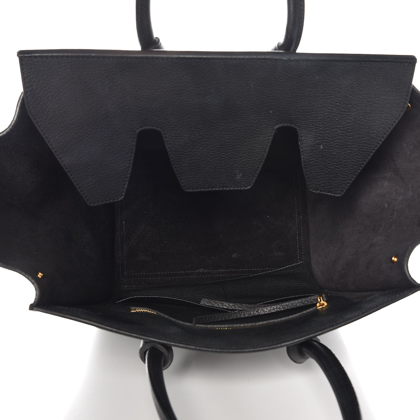 Crisped Calfskin Mini Tie Knot Tote Black