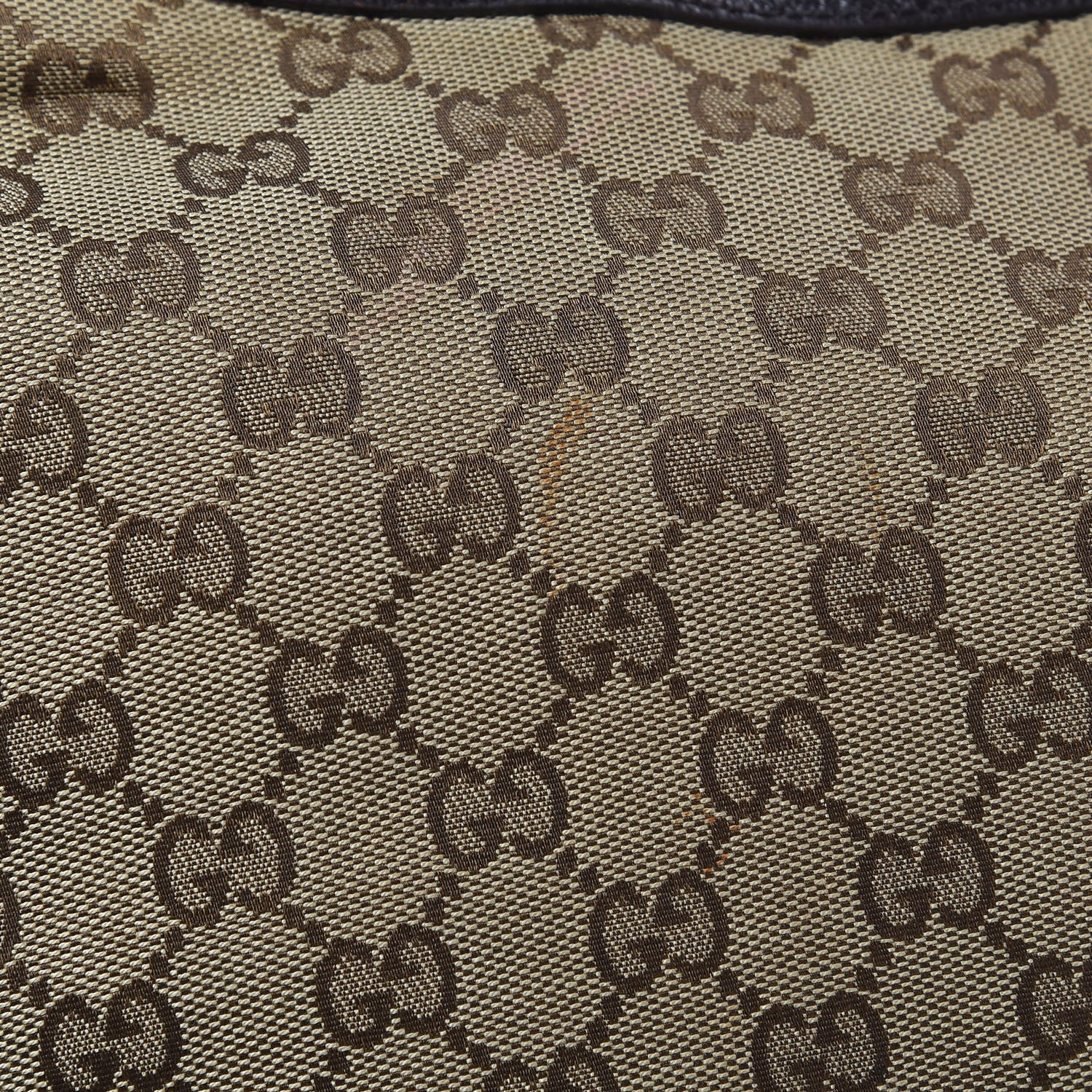 Gucci Monogram Web Medium Half Moon Hobo Dark Brown 8 of 10