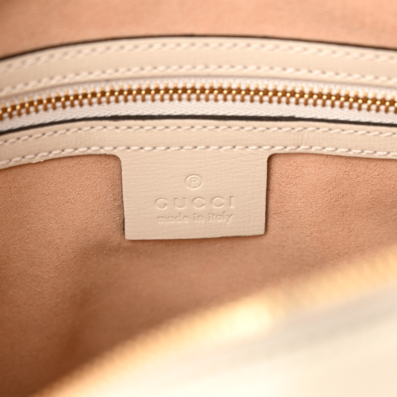 Gucci GG Supreme Monogram Small Horsebit 1955 Shoulder Bag Beige Mystic White 6 of 10