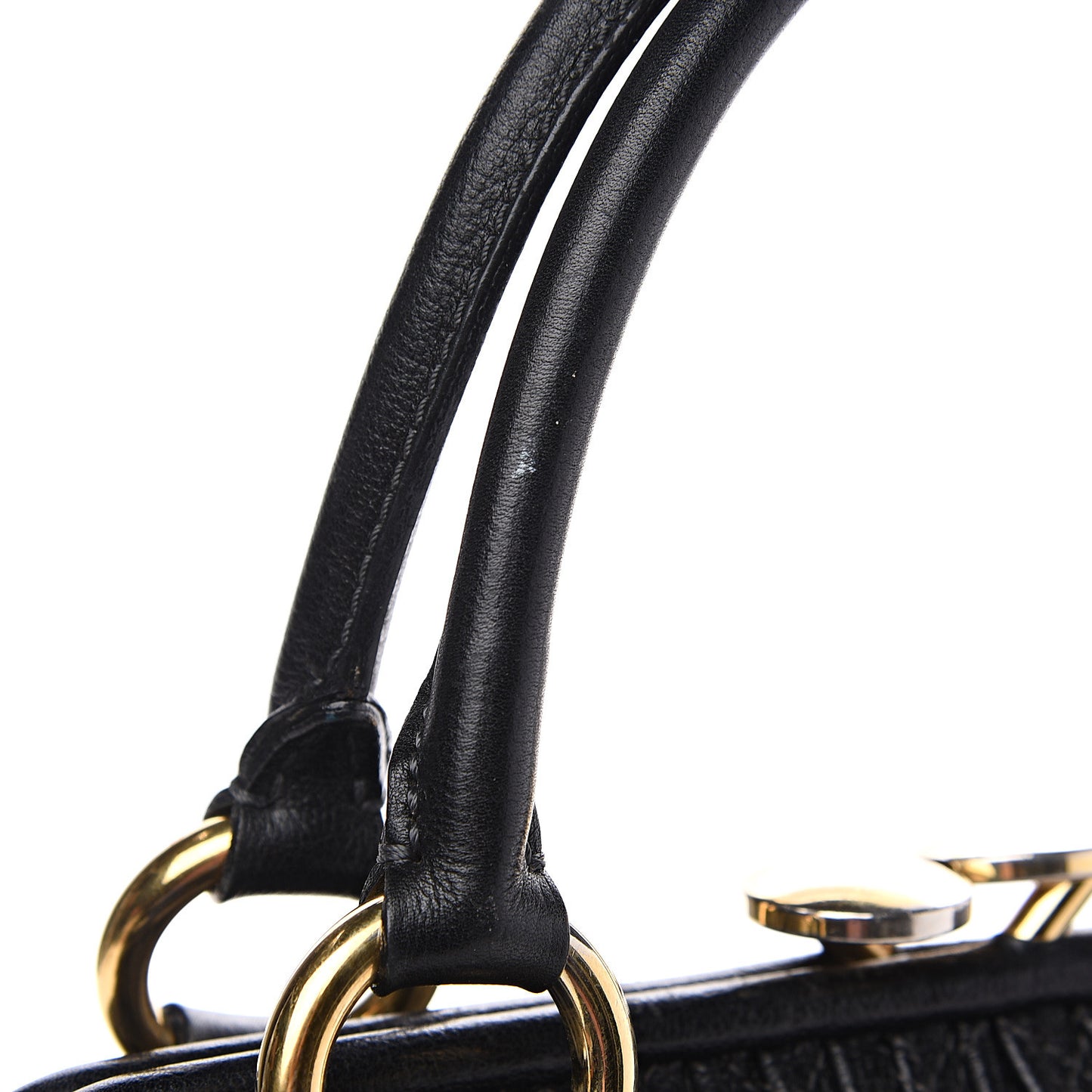 Calfskin Quilted Stam Black