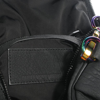 Alexander Wang Pebbled Leather Rockie Iridescent Hardware Black 6 of 6