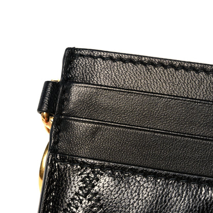 Givenchy Goatskin Diamond Quilted GV3 Card Holder Black 7 of 8