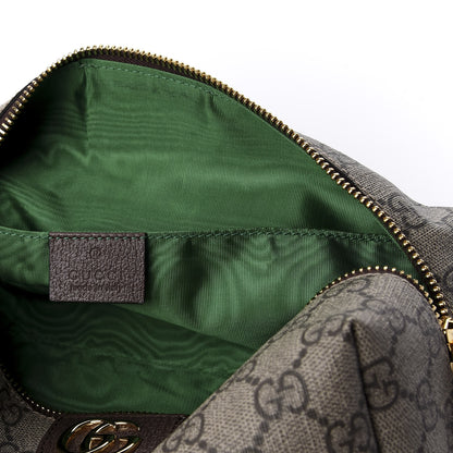 Gucci Soft GG Supreme Monogram Calfskin Large Ophidia Cosmetic Case Beige Ebony New Acero 6 of 7