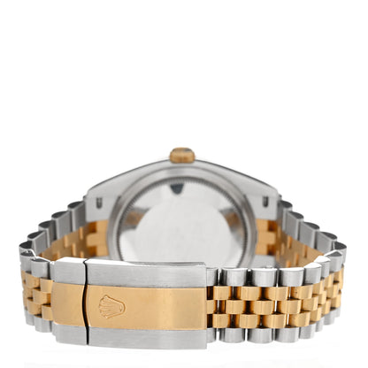Rolex Stainless Steel 18K Yellow Gold Diamond 36mm Oyster Perpetual Datejust Watch Champagne 126233 3 of 5