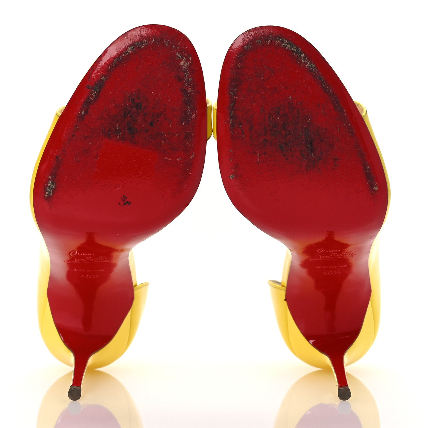 Christian Louboutin Patent Toboggan 100 Pumps 40.5 Sun 7 of 12