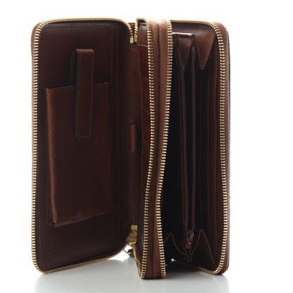 Gucci GG Supreme Monogram Travel Document Case Dark Brown 4 of 4