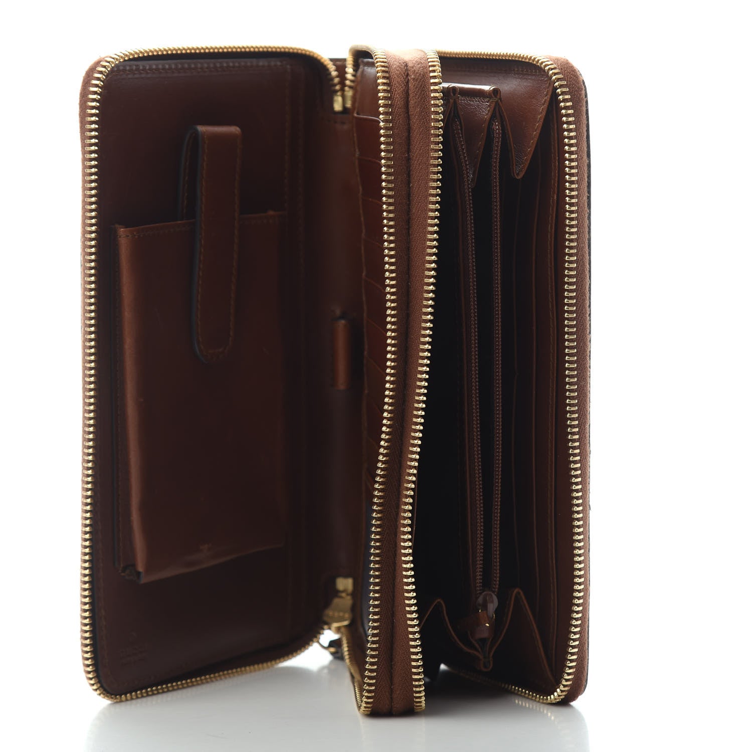 Gucci GG Supreme Monogram Travel Document Case Dark Brown 4 of 4