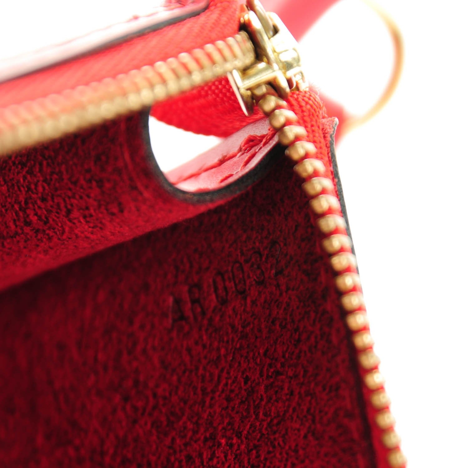 Louis Vuitton Epi Pochette Accessories 24 Castillan Red 7 of 7
