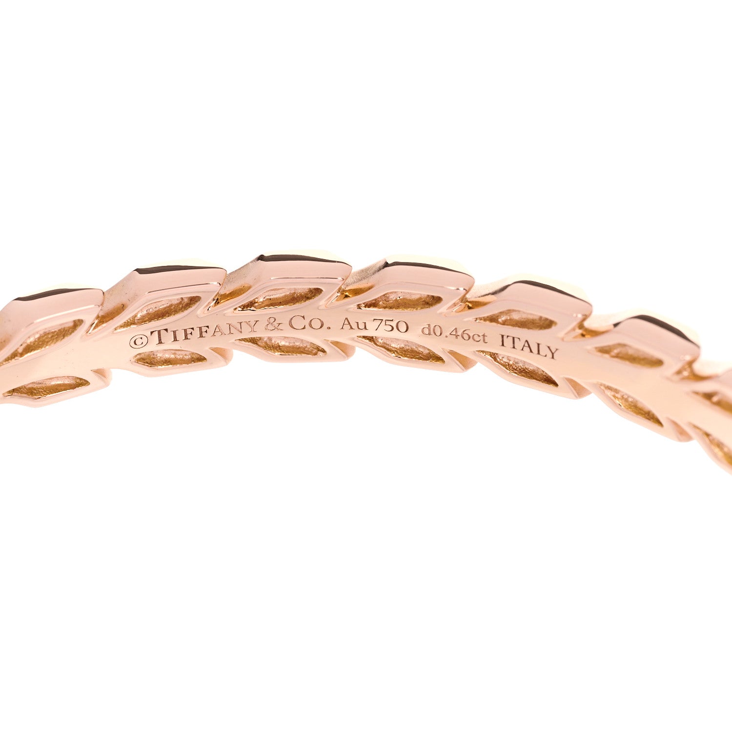 Tiffany 18K Rose Gold Diamond Victoria Vine Bracelet 4 of 5