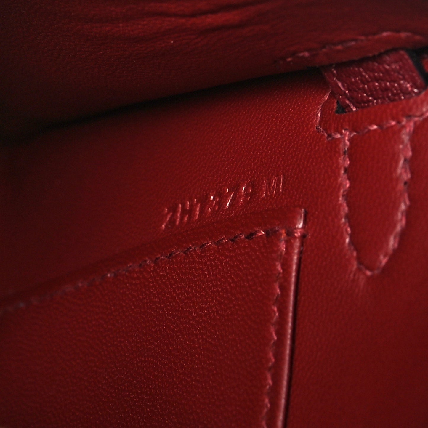 Chevre Chamkila Mini Kelly Sellier 20 Rouge H