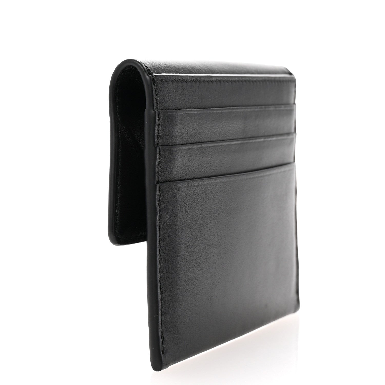 Balenciaga Natural Smooth Calfskin Rodeo Flap Wallet Black 3 of 7