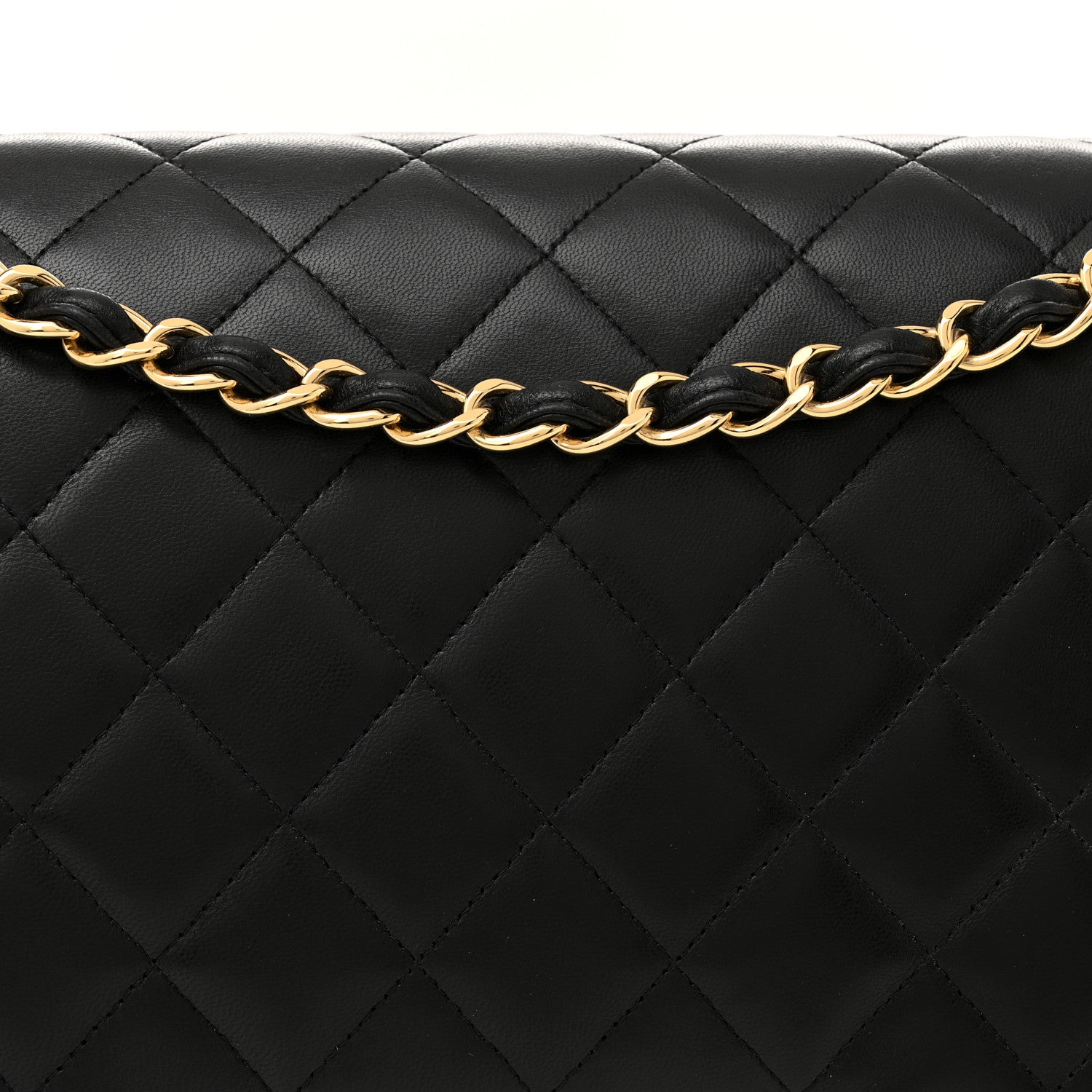 Chanel Lambskin Quilted Maxi Double Flap Black 7 of 12