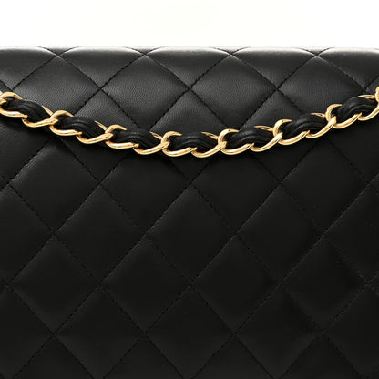 Chanel Lambskin Quilted Maxi Double Flap Black 7 of 12