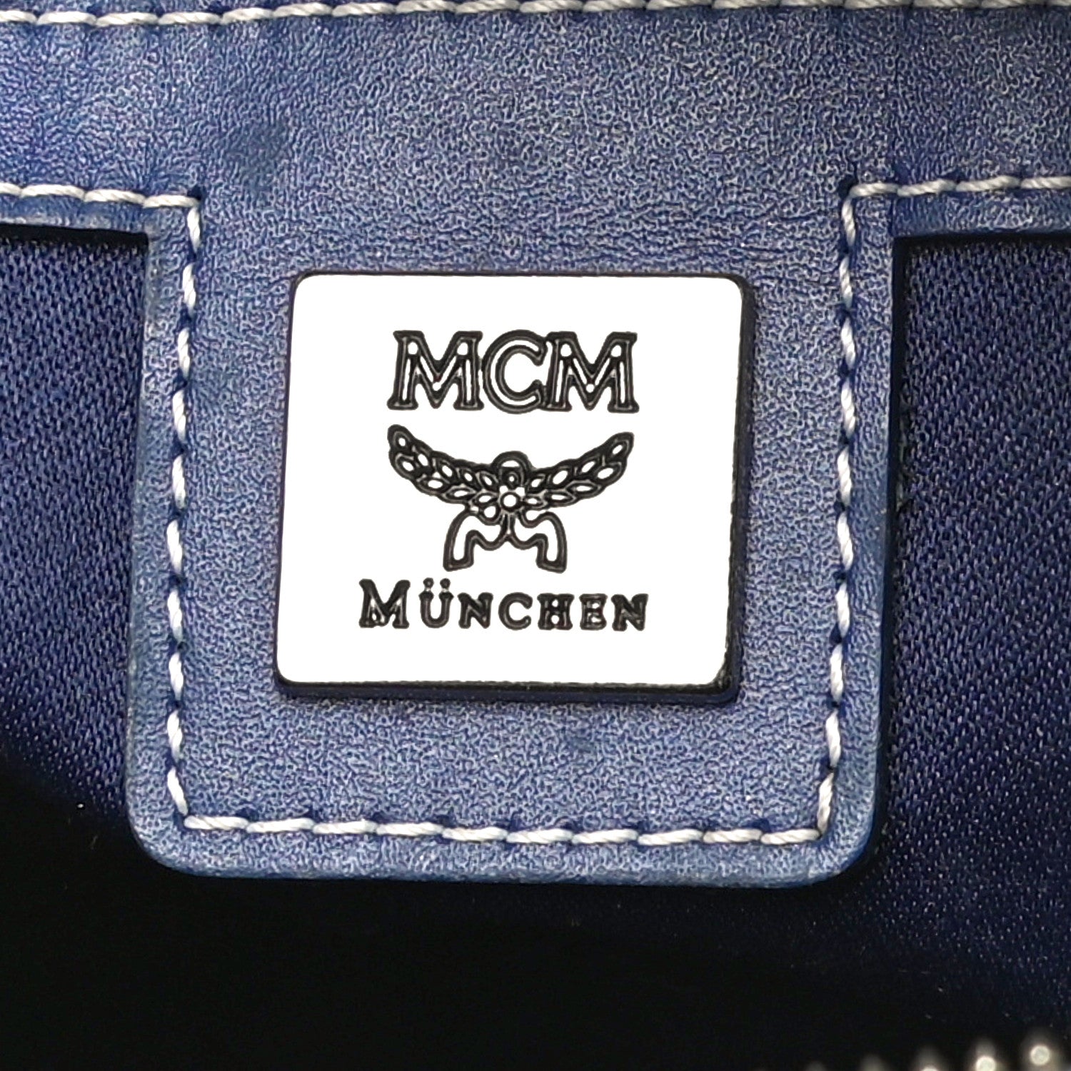MCM Visetos Boston Satchel Satchel White 6 of 17