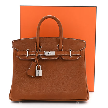 Hermes Natural Barenia Faubourg Birkin 25 Fauve 12 of 12