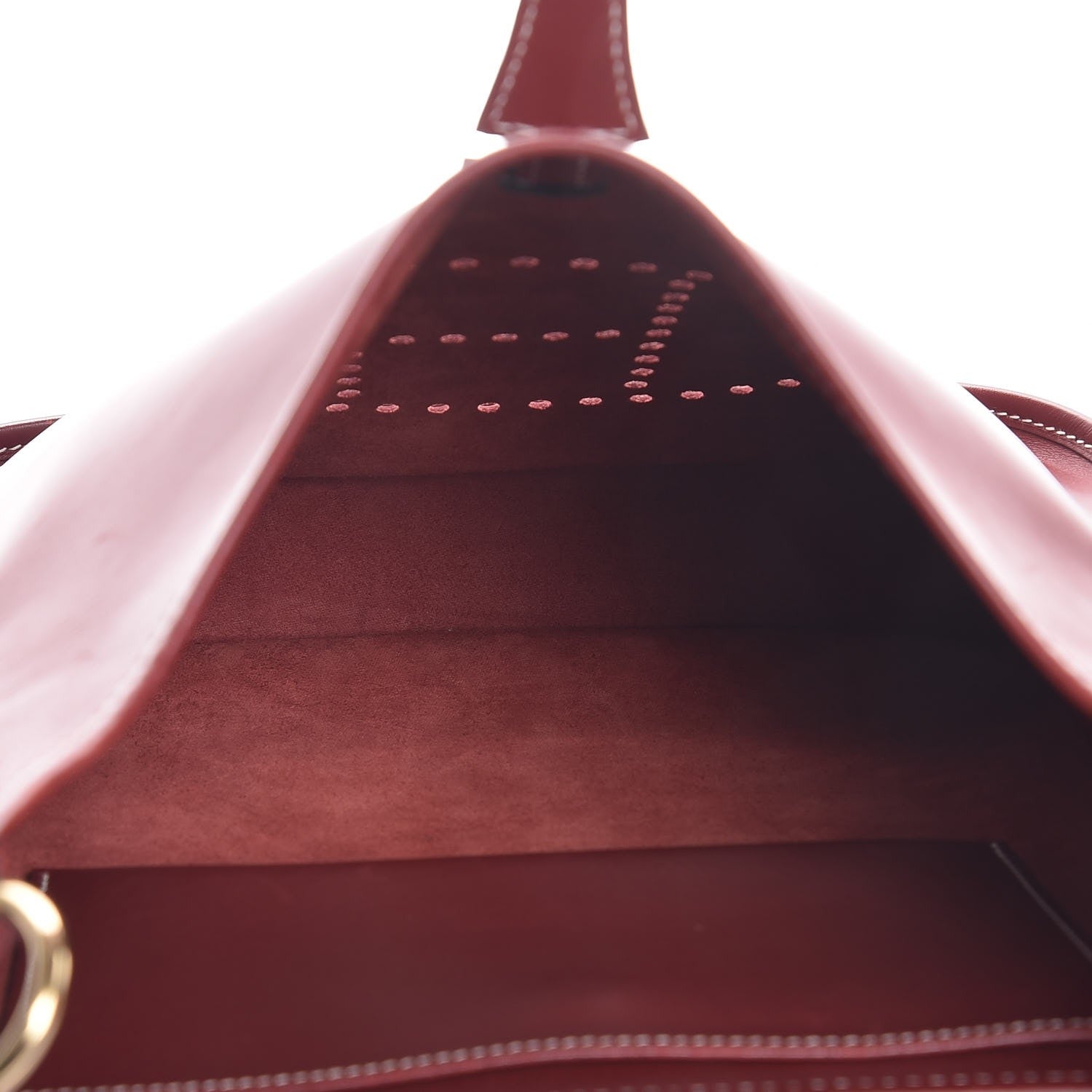 Hermes Barenia Evelyne PM Rouge H 5 of 8