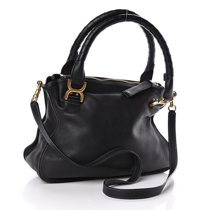 Chloe Calfskin Medium Marcie Satchel Black 3 of 9