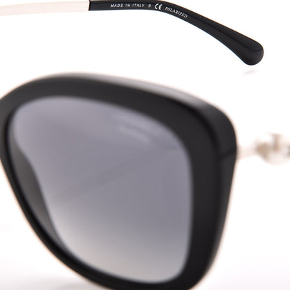 Chanel Square Winter Polarized Pearl Sunglasses 5339-H Black 6 of 8