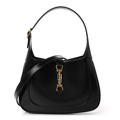 Gucci Boarded Dyana Lux Calfskin Small Jackie 1961 Hobo Black 1 of 8