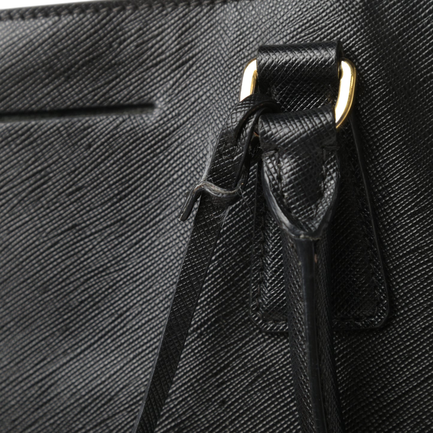 Saffiano Lux Large Tote Black