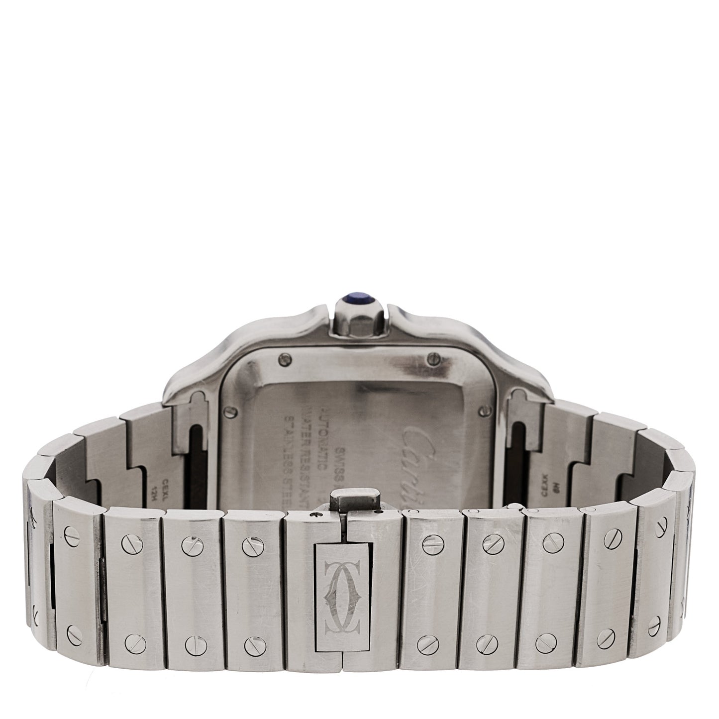 Stainless Steel 39.8mm Santos De Cartier Automatic Watch