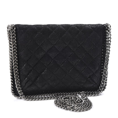 Stella McCartney Shaggy Deer Quilted Mini Falabella Crossbody Black 2 of 9