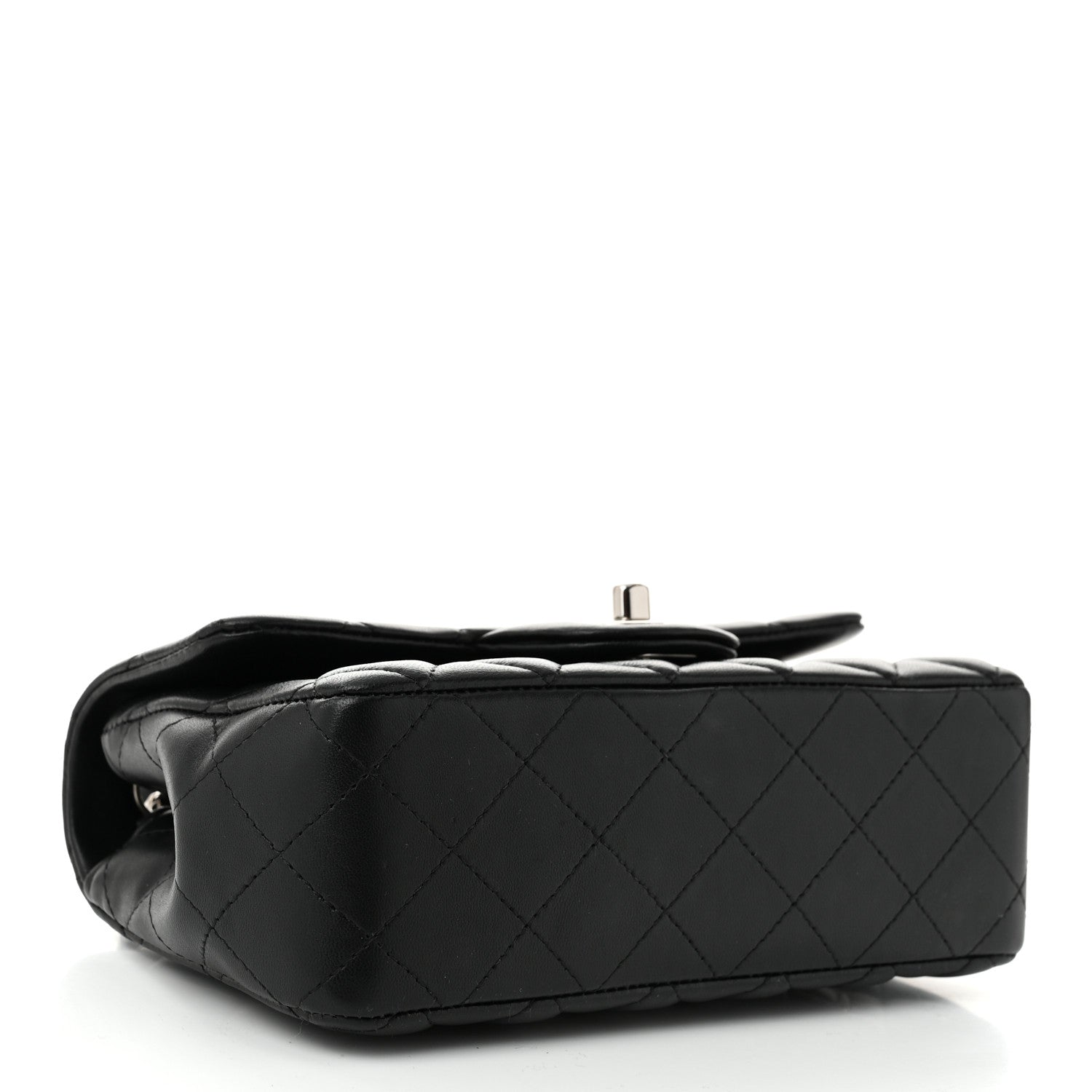 Chanel Lambskin Quilted Mini Rectangular Flap Black 4 of 11