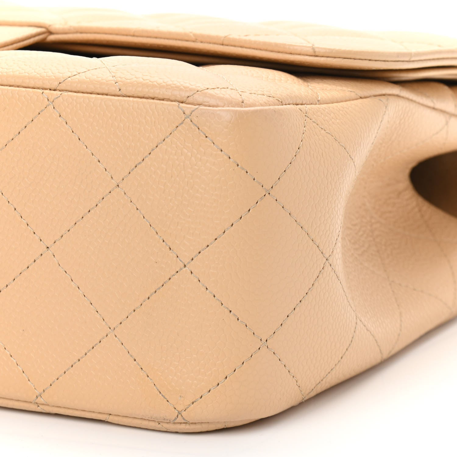 Chanel Caviar Quilted Jumbo Double Flap Beige Clair 10 of 10