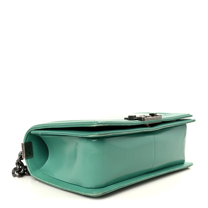 Chanel Glazed Calfskin Medium Boy Flap Green 4 of 13