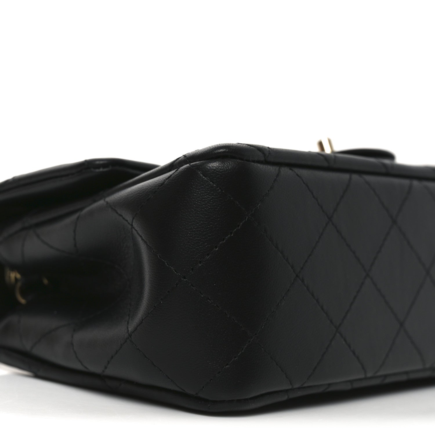 Chanel Lambskin Quilted Mini Rectangular Flap Black 9 of 11
