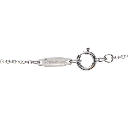 Tiffany Platinum 18K White Gold Diamond Star Key Pendant Necklace 4 of 5
