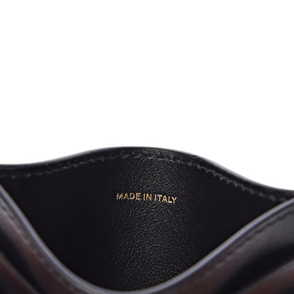 Burberry Grainy Calfskin Monogram Motif Card Case Black 7 of 7
