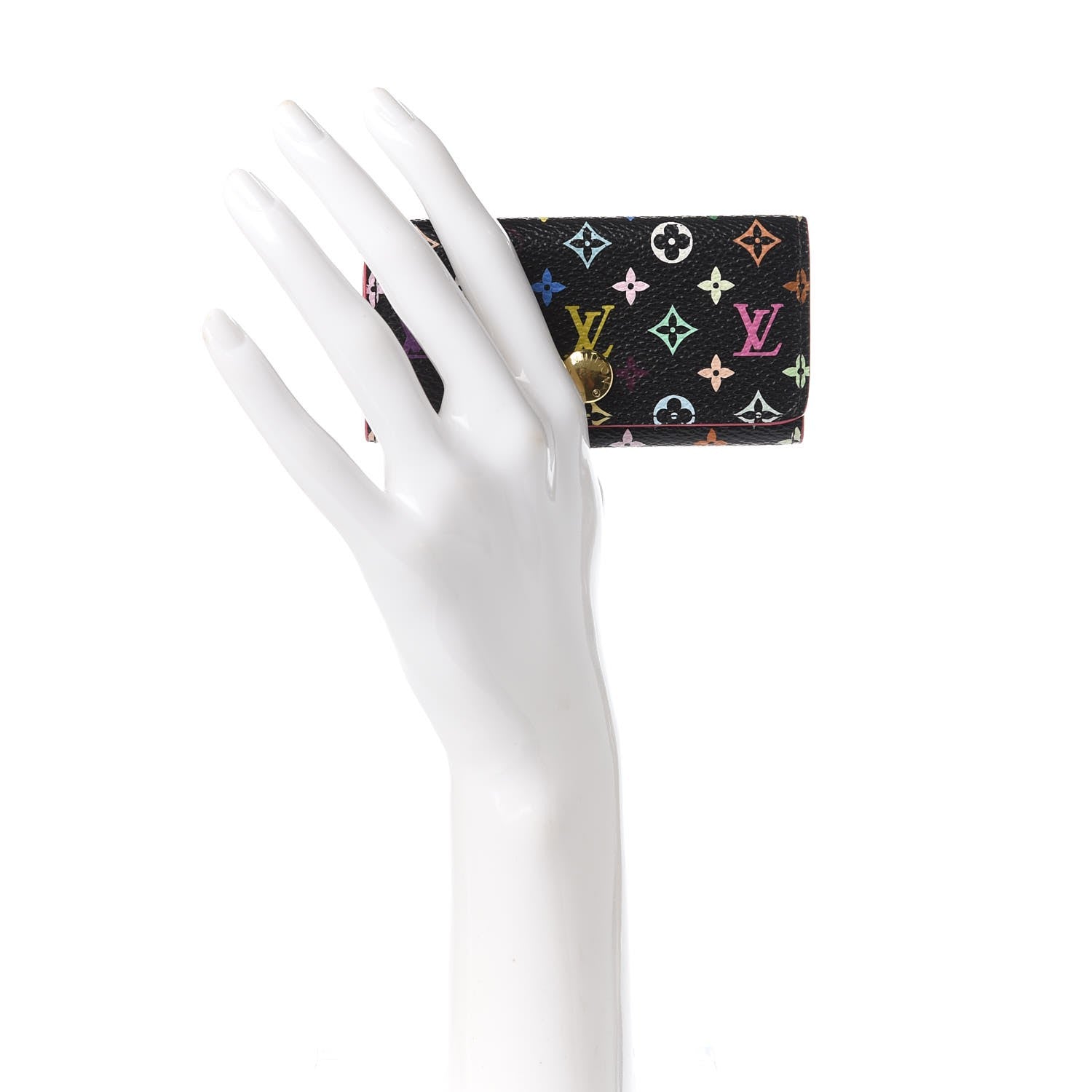 Louis Vuitton Monogram Multicolor Multicles 4 Key Holder Black Grenade 2 of 8