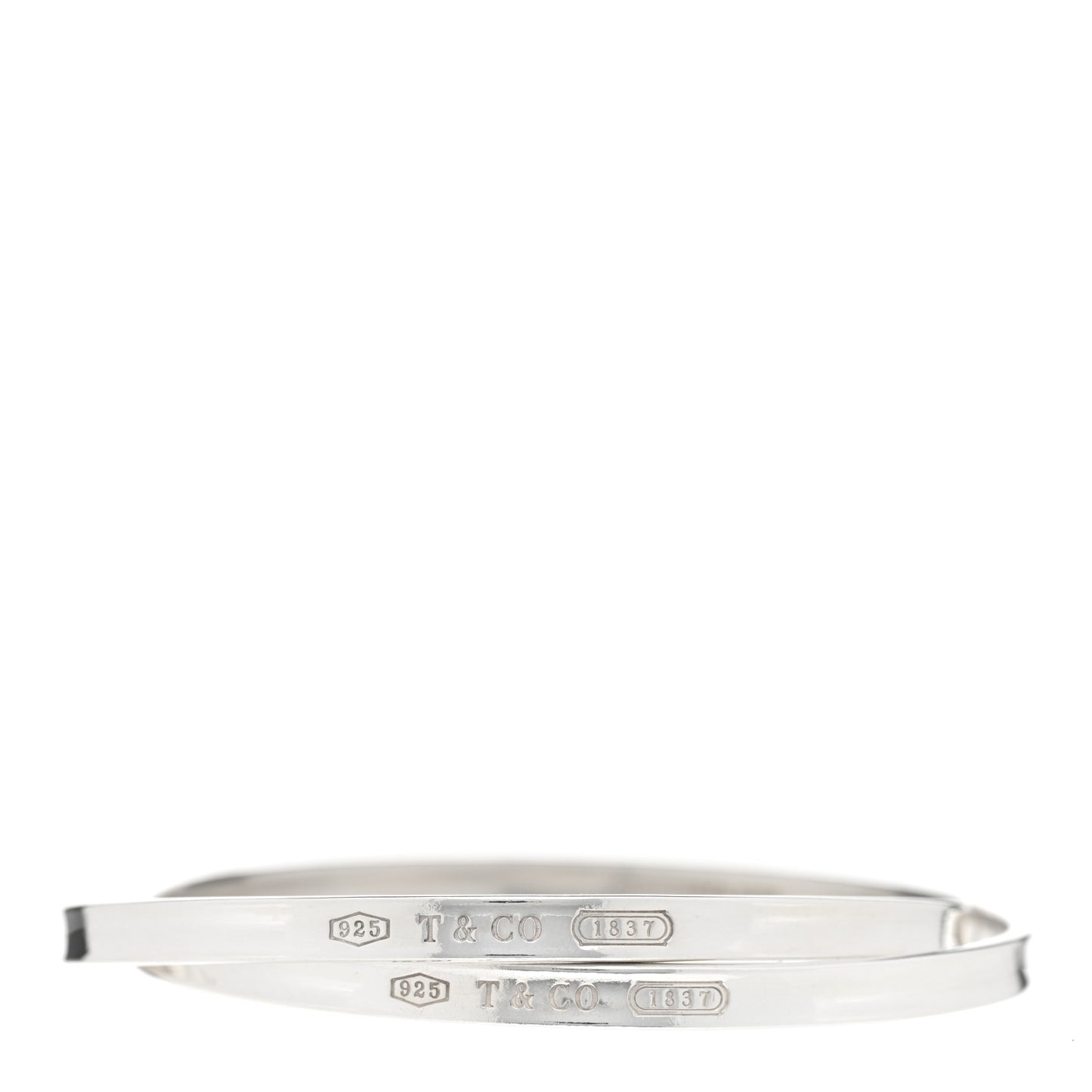 Sterling Silver 1837 Interlocking Bangle Bracelet