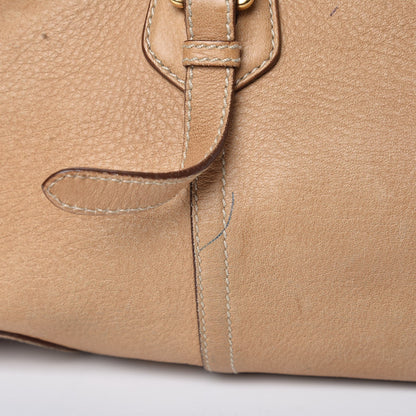 Prada Cervo Deerskin Shopping Satchel Naturale 16 of 16