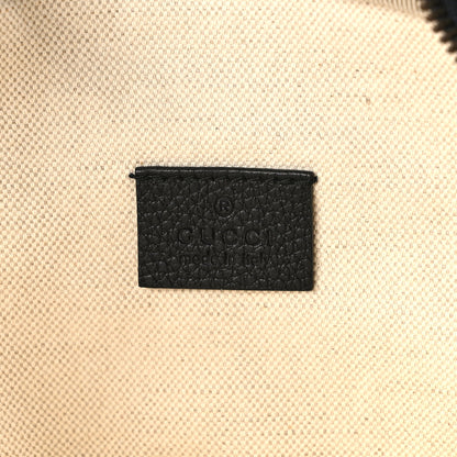 Gucci Grained Calfskin Logo Belt Bag Black 6 of 12