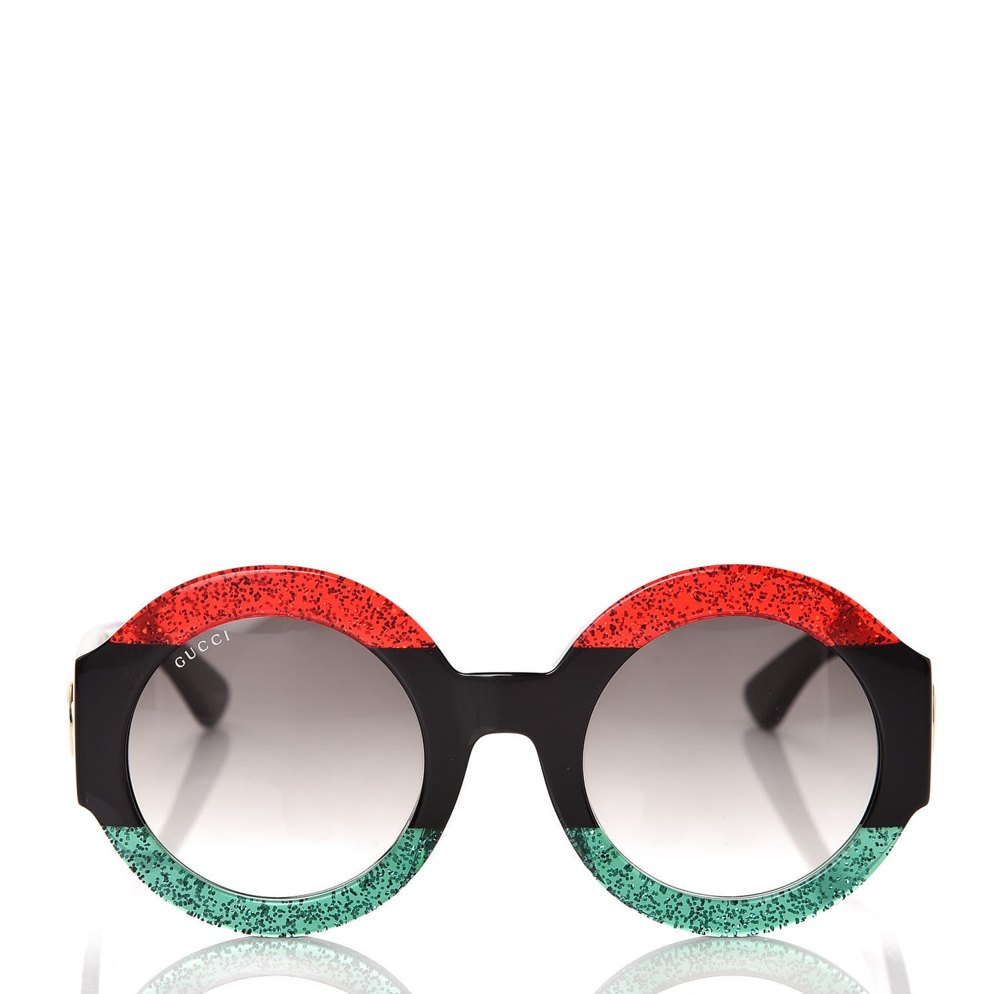Acetate Round GG0084S Sunglasses Black Red Green