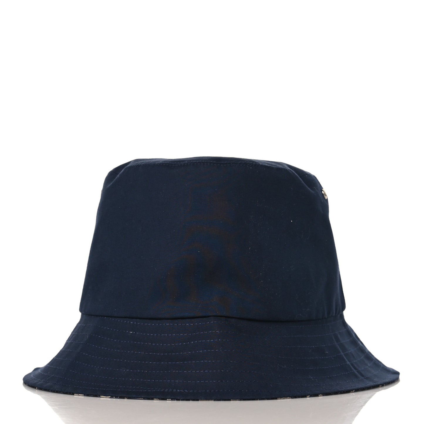 Polyester Cotton Oblique Teddy-D Brim Bucket Hat 58 Navy