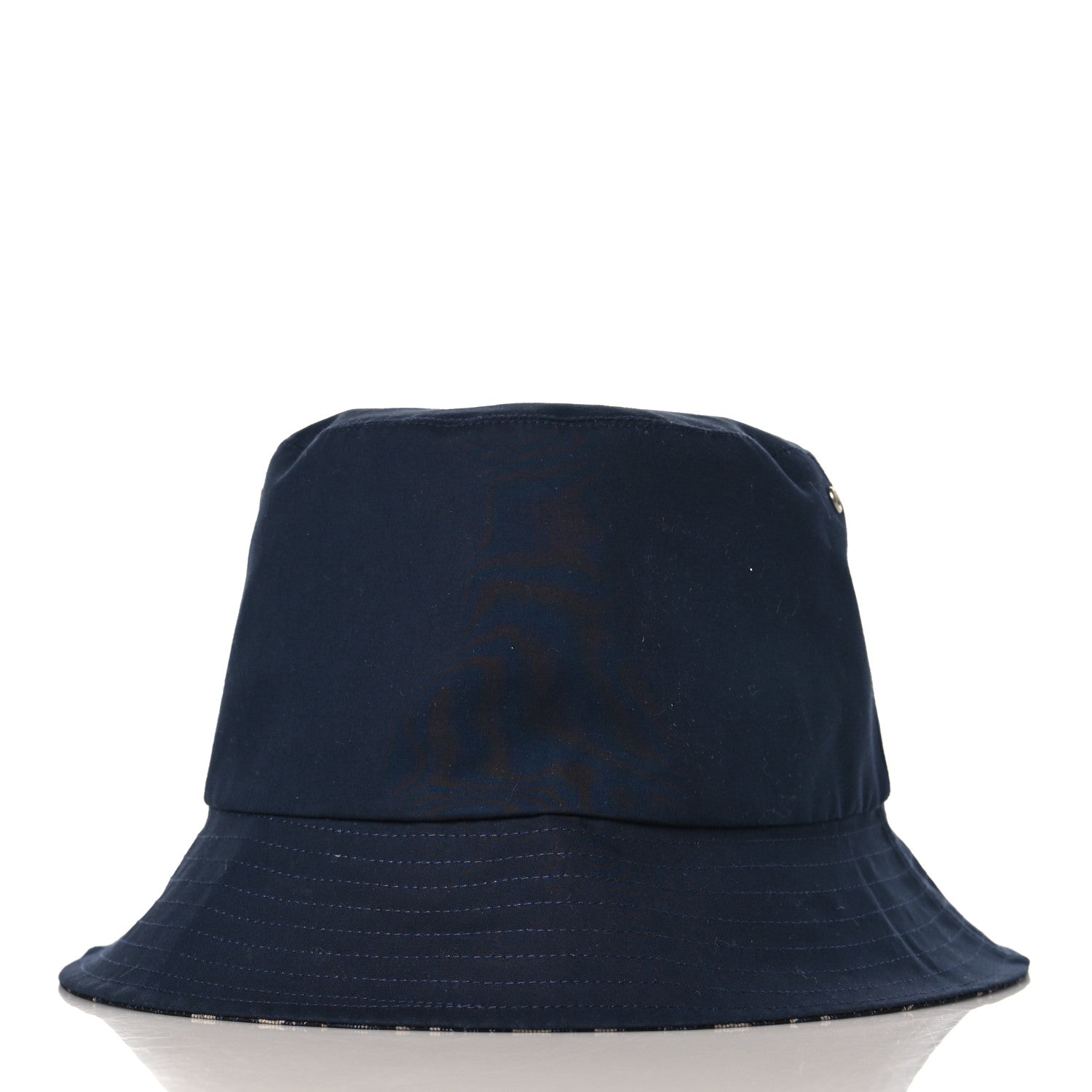 Christian Dior Polyester Cotton Oblique Teddy-D Brim Bucket Hat 58 Navy 5 of 12