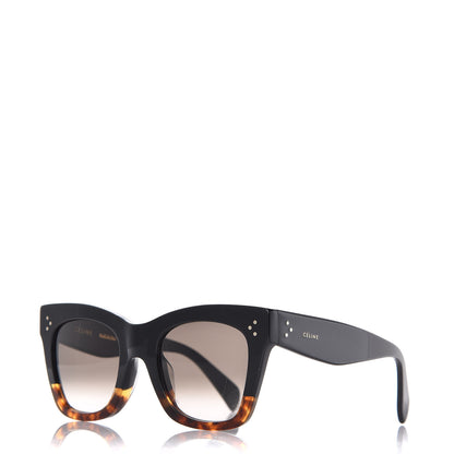 Celine Catherine Sunglasses CL 41098/F/S Black Havana 1 of 6