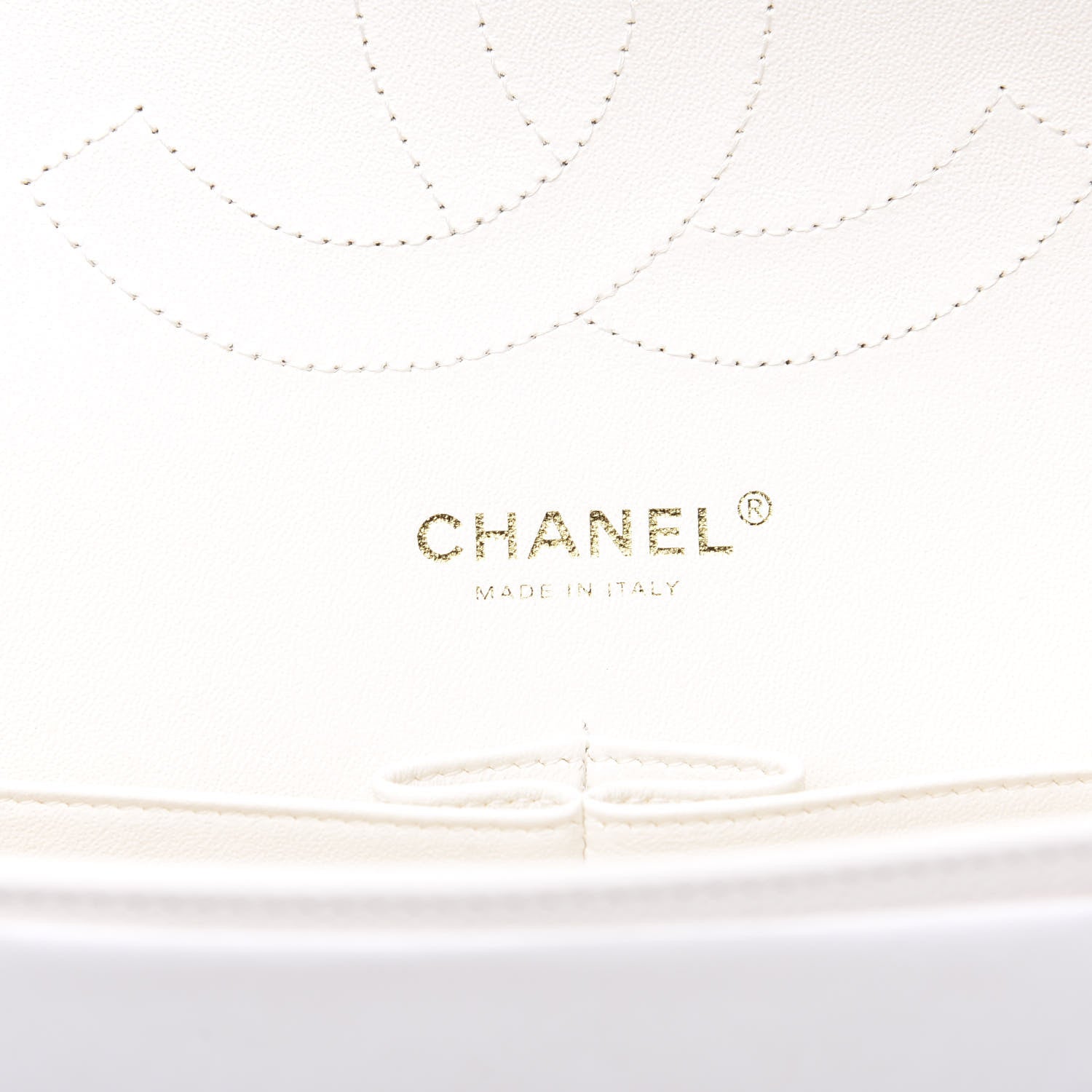 Chanel Caviar Quilted Jumbo Double Flap White 5 of 10