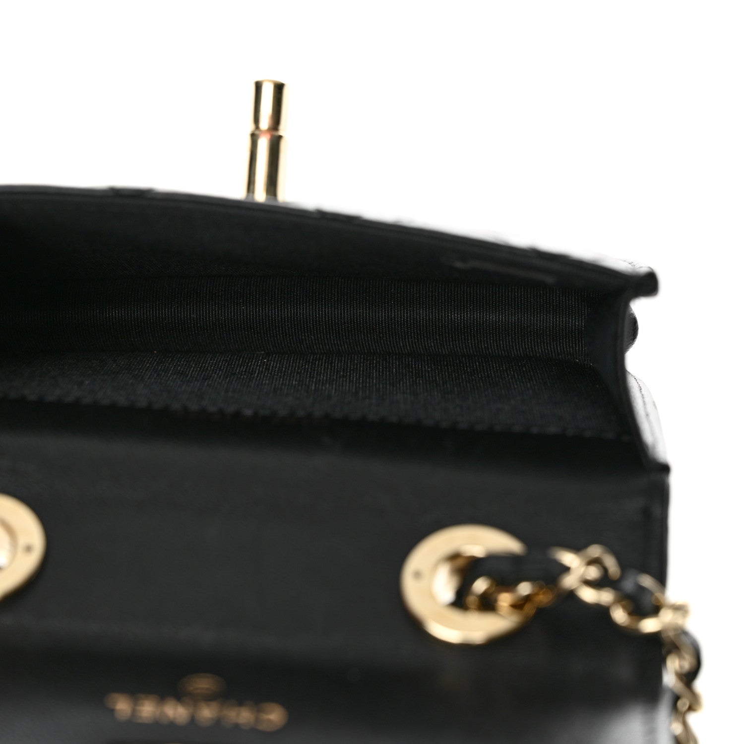 Chanel Lambskin Quilted Trendy CC Card Holder On Chain Black 5 of 12