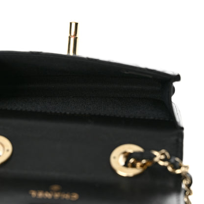 Chanel Lambskin Quilted Trendy CC Card Holder On Chain Black 5 of 12
