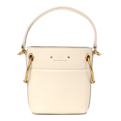 Chloe Smooth Calfskin Mini Roy Bucket Bag Natural White 2 of 12