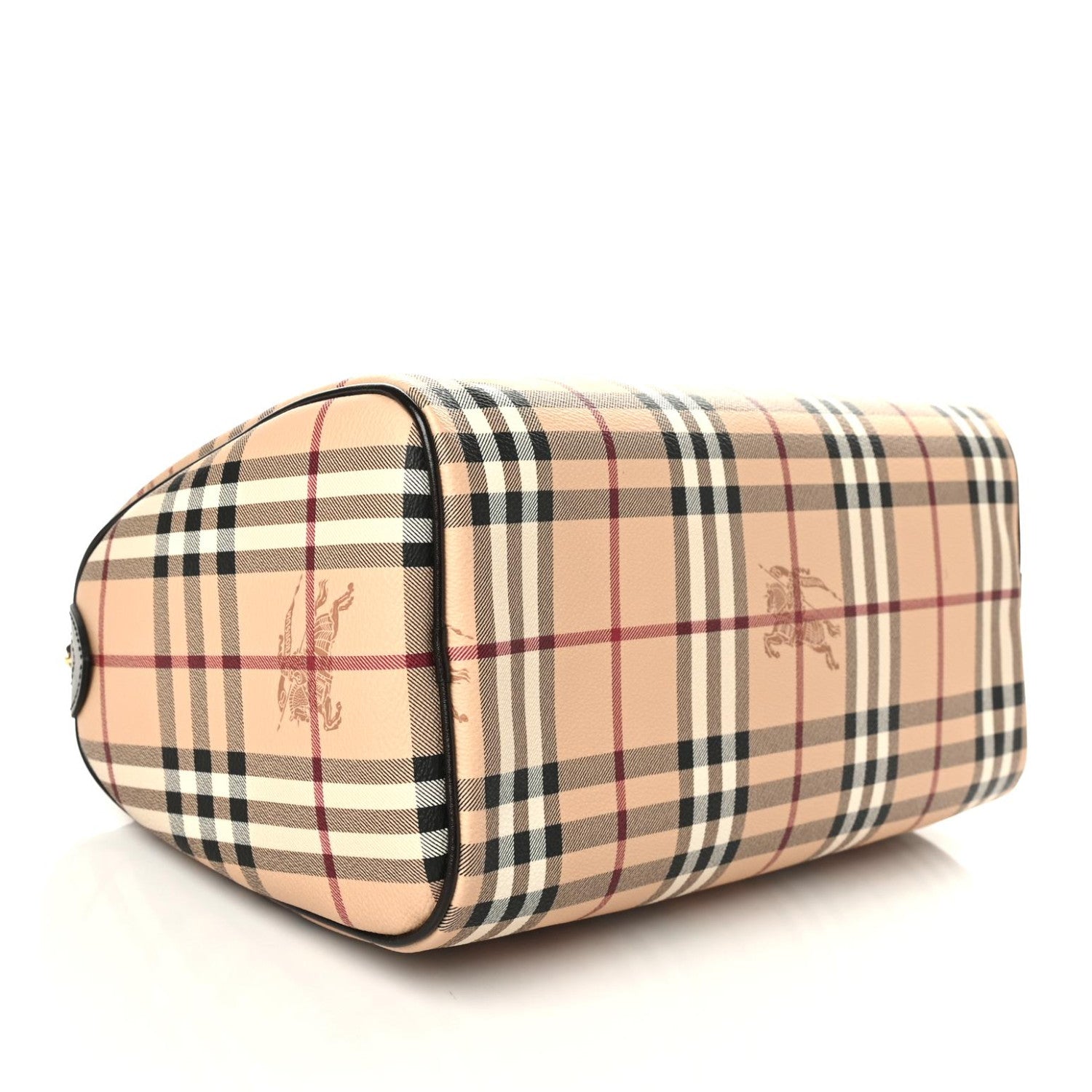 Burberry Haymarket Check Large Chester Bowling Bag Chocolate 3 of 8
