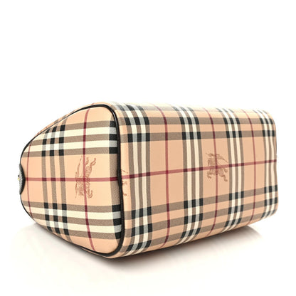 Burberry Haymarket Check Large Chester Bowling Bag Chocolate 3 of 8